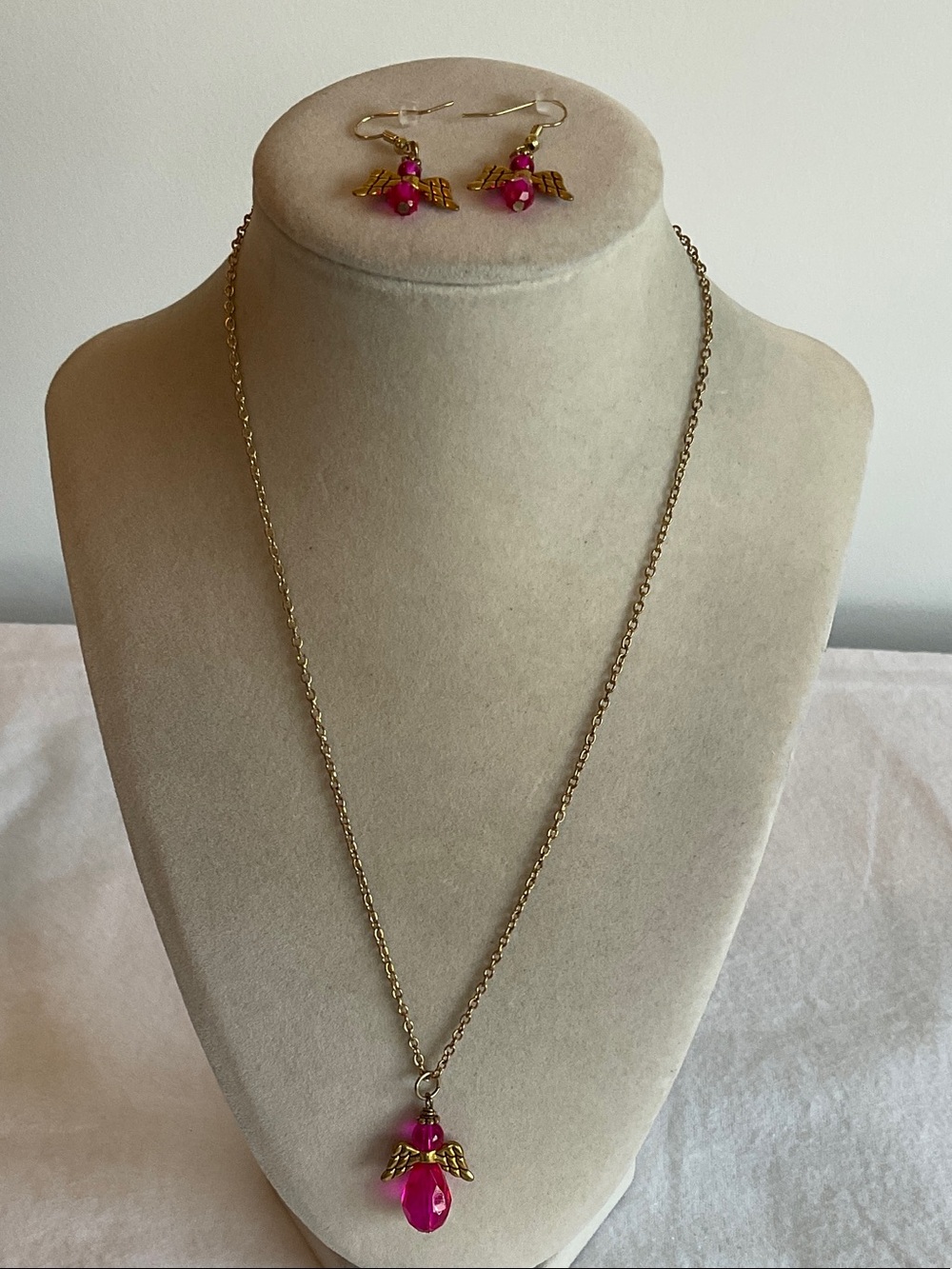Angel Necklace & Earrings Set